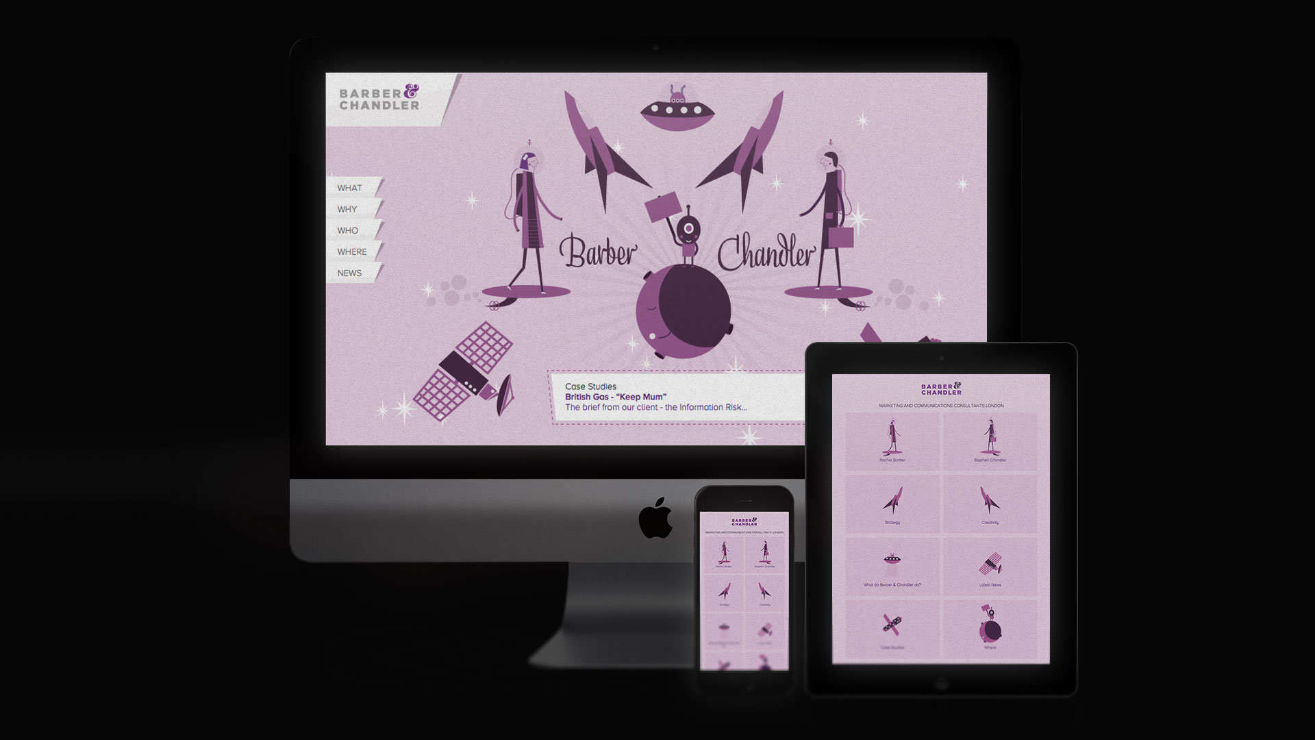 Website homepage for Barber & Chandler.