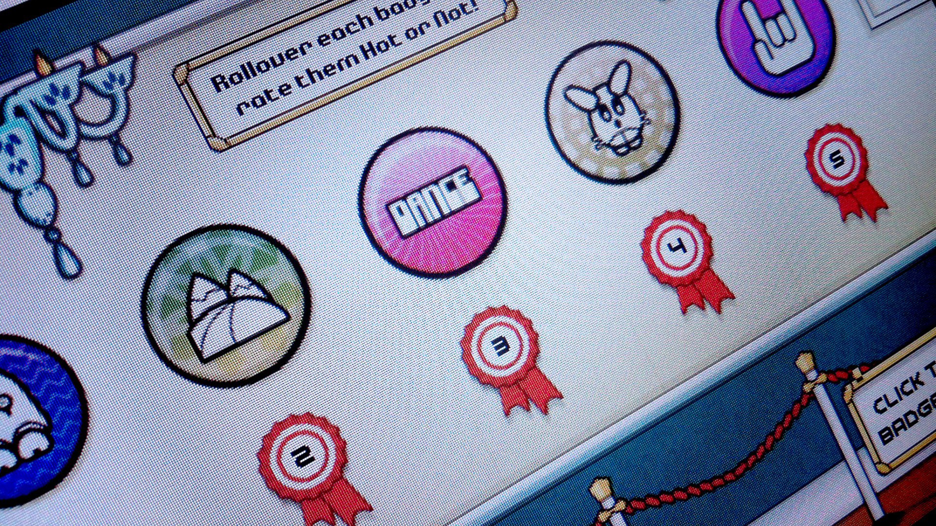 Badge maker graphics for BBC Levelup.