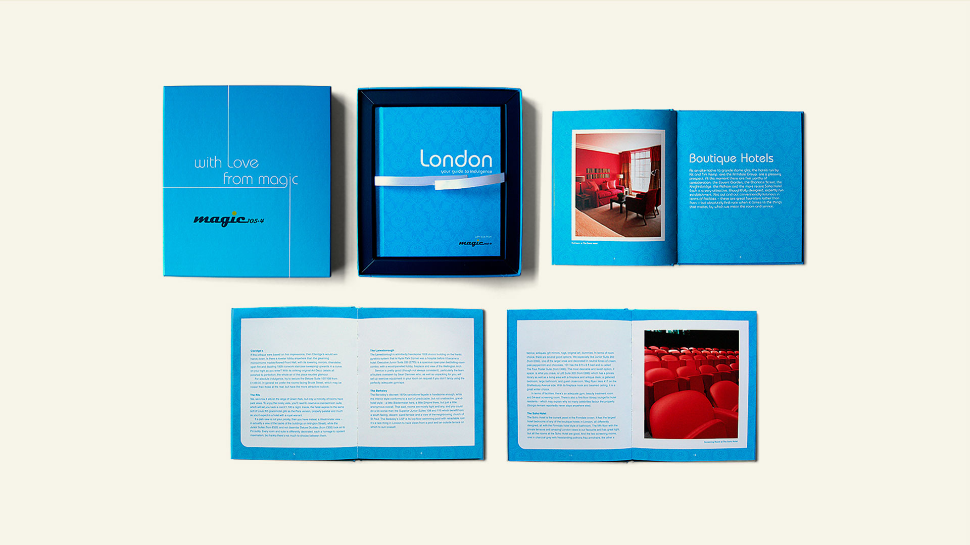 Promotional book delivered to marketers and media buyers to promote Magic FM.